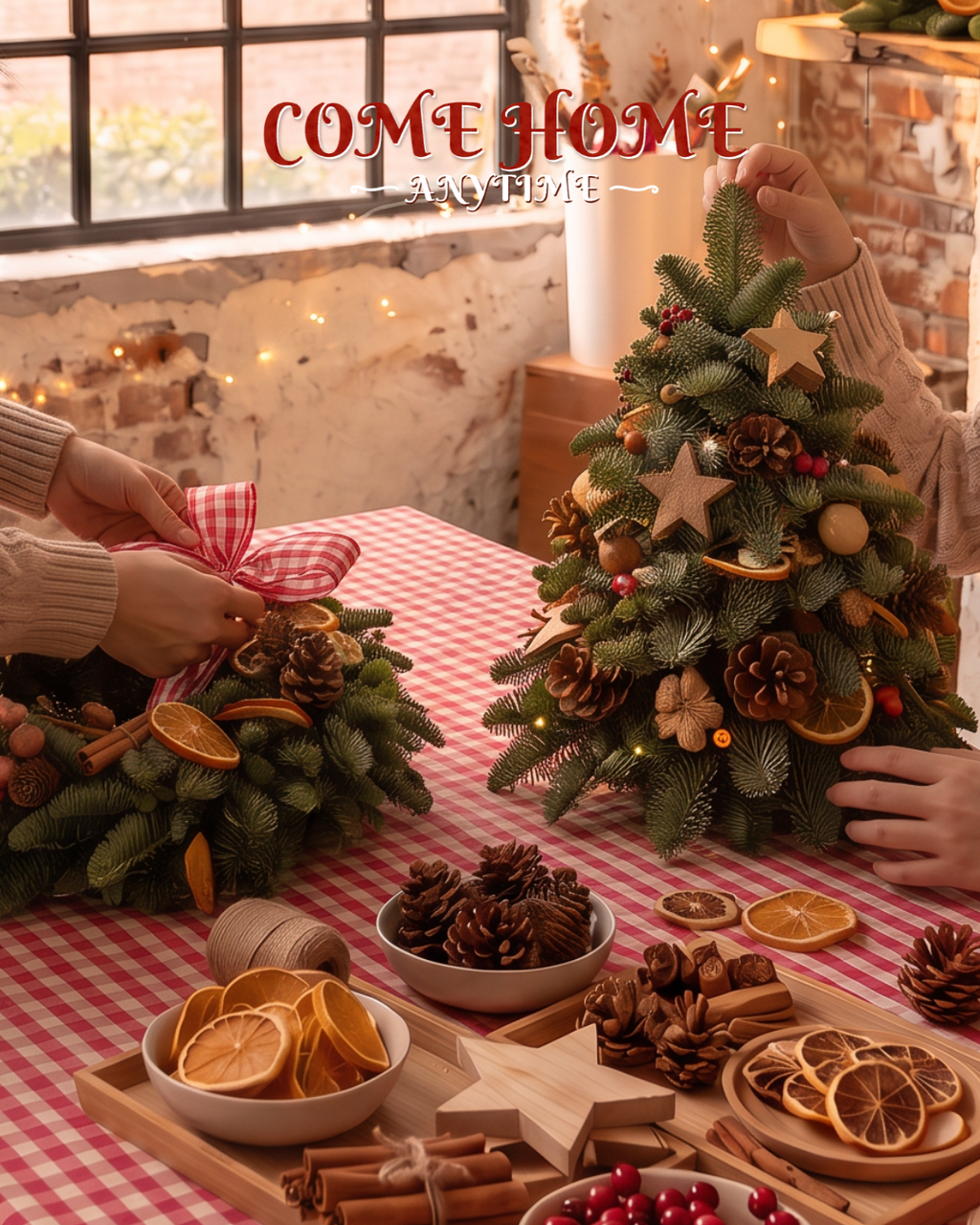 Come Home Anytime | Christmas Tree & Wreath Session