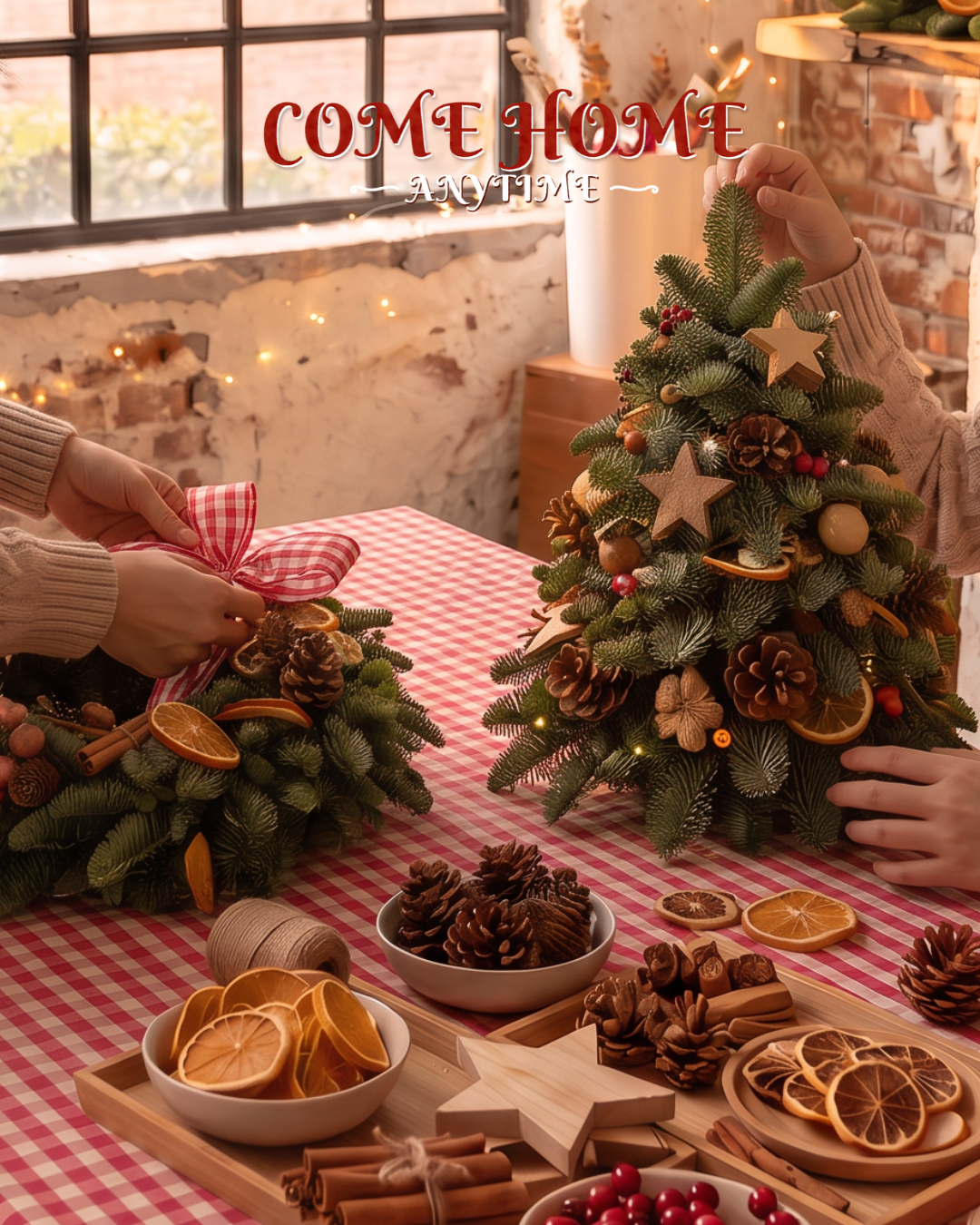 Come Home Anytime | Christmas Tree & Wreath Session