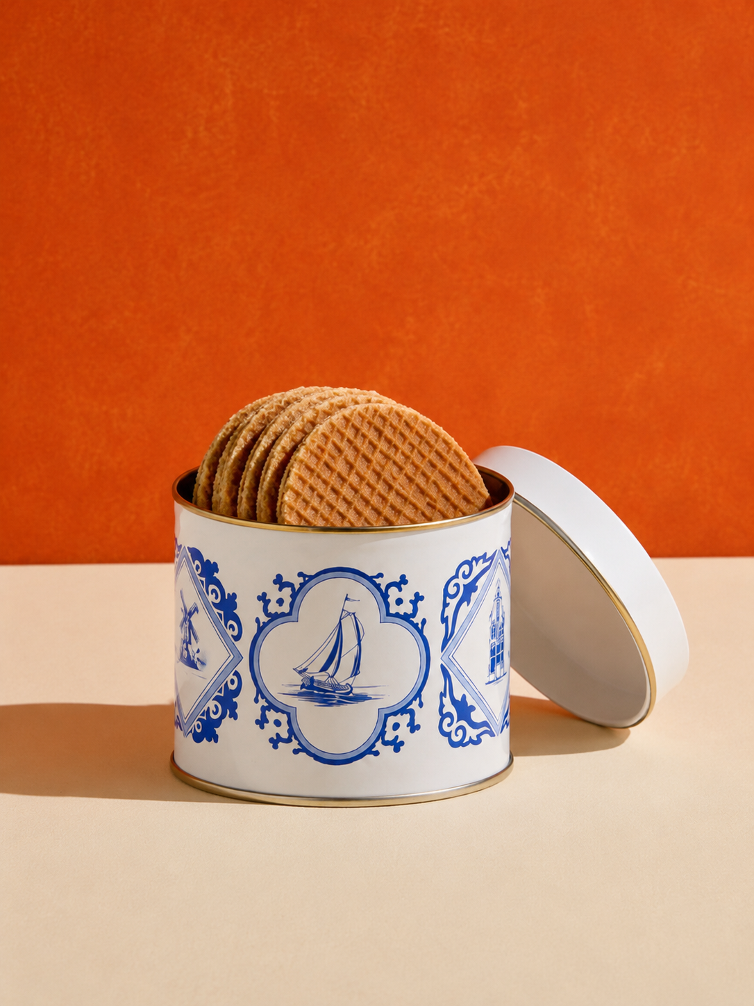 Stroopwafels in Delfts Blue Tin (230g)